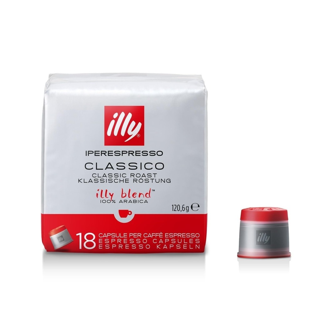 illy Coffee IperEspresso Capsules Classico Medium Roast 100% Arabica 18 Pods
